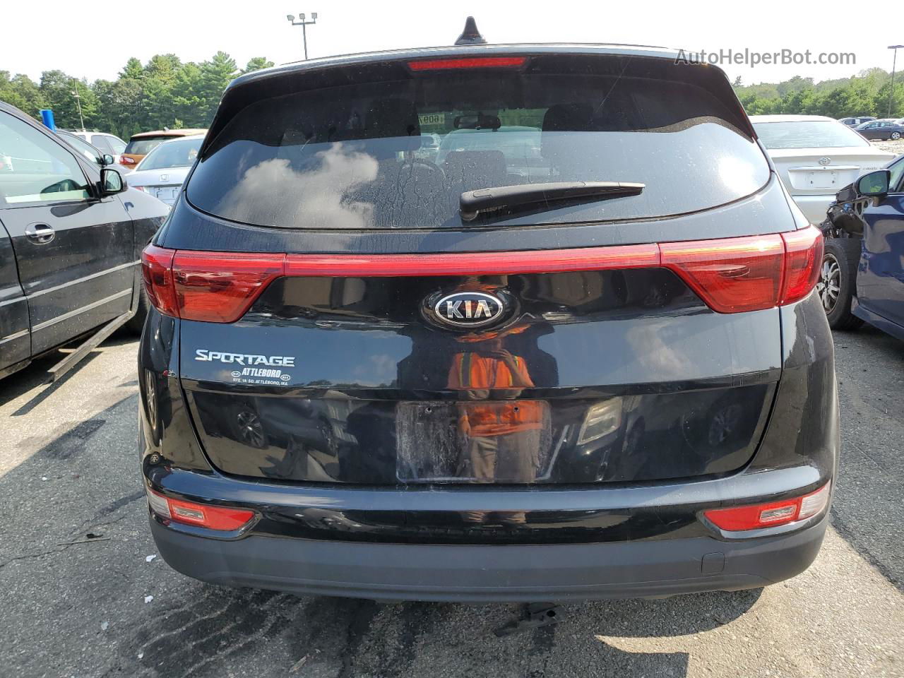 2017 Kia Sportage Lx Черный vin: KNDPMCAC3H7038323