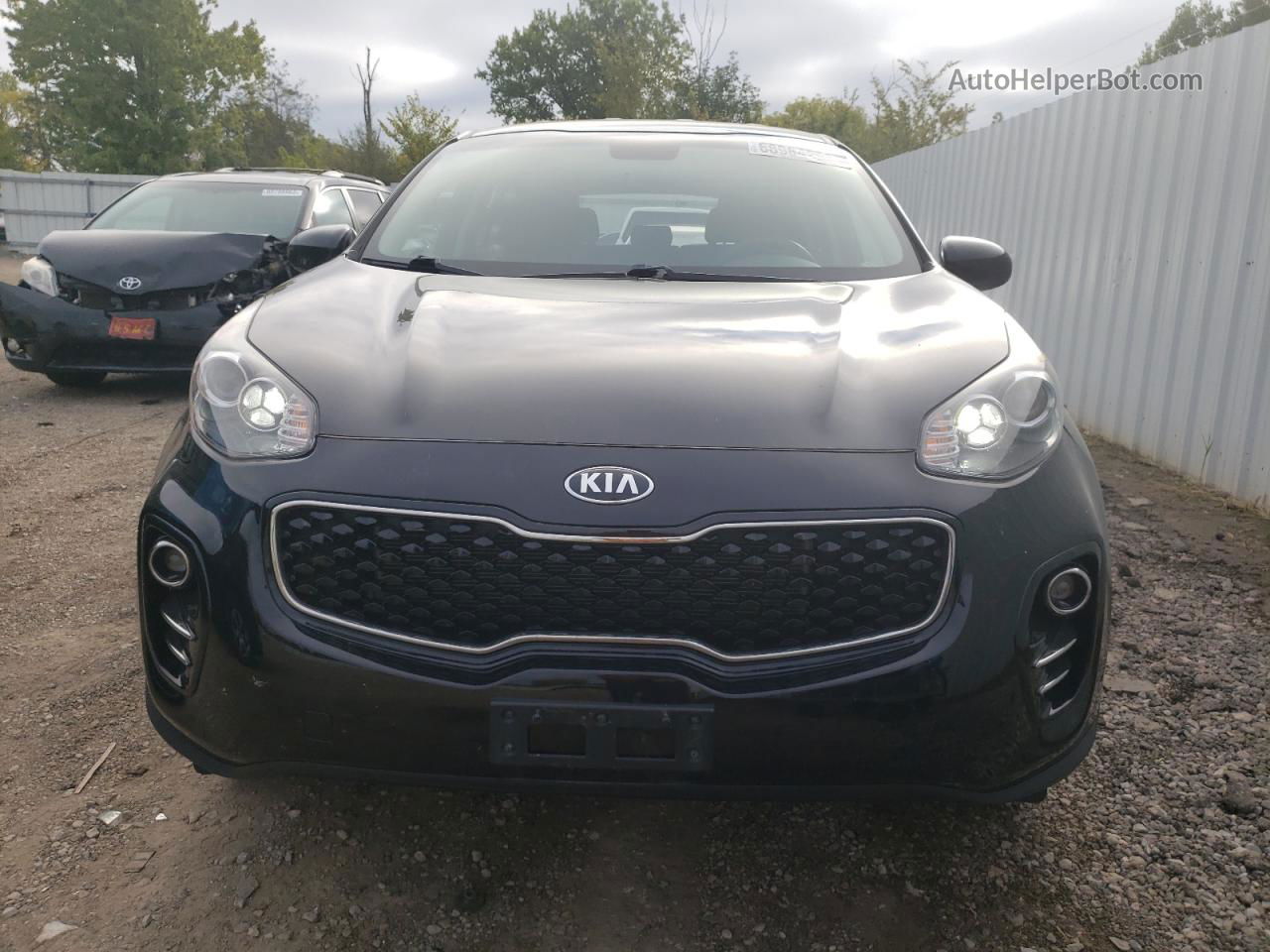 2017 Kia Sportage Lx Черный vin: KNDPMCAC3H7141628