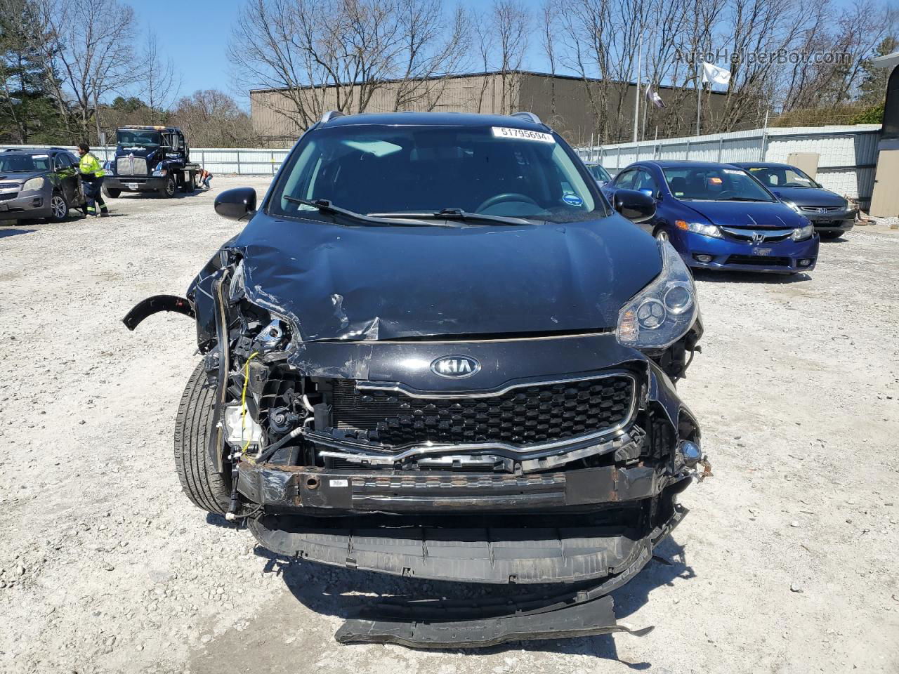 2017 Kia Sportage Lx Black vin: KNDPMCAC3H7185421