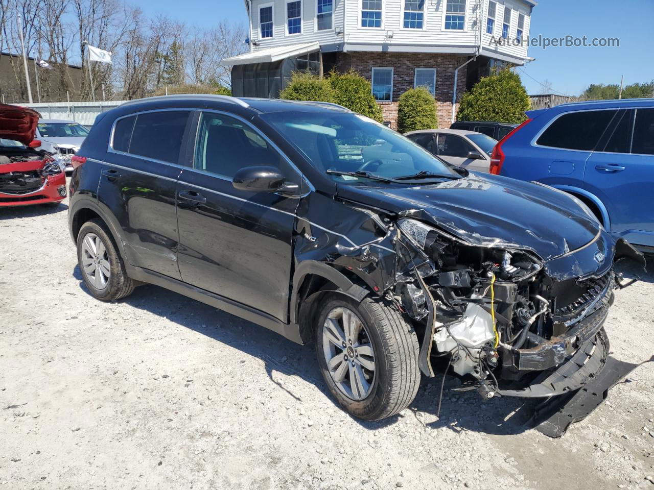 2017 Kia Sportage Lx Black vin: KNDPMCAC3H7185421