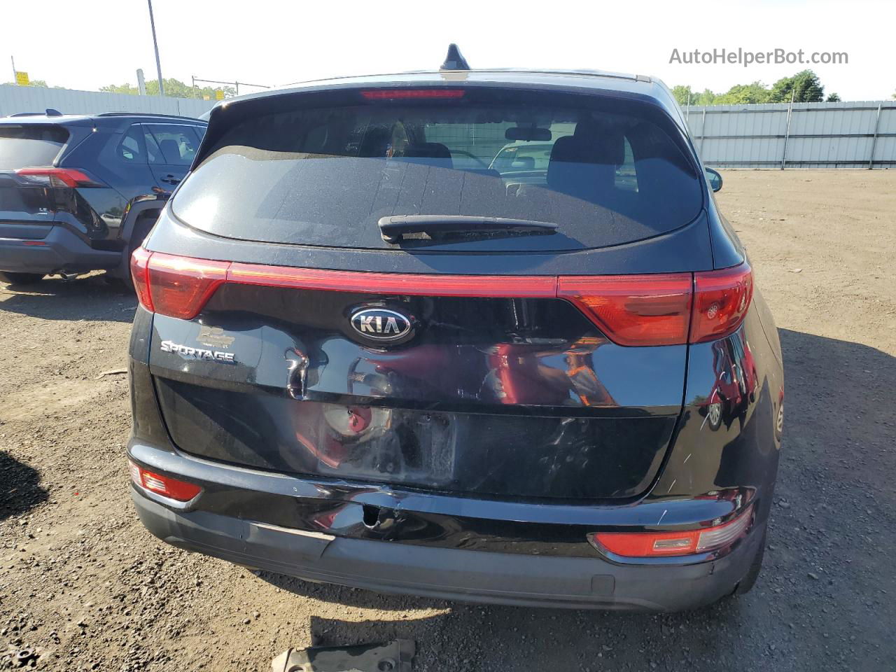 2017 Kia Sportage Lx Black vin: KNDPMCAC3H7186603