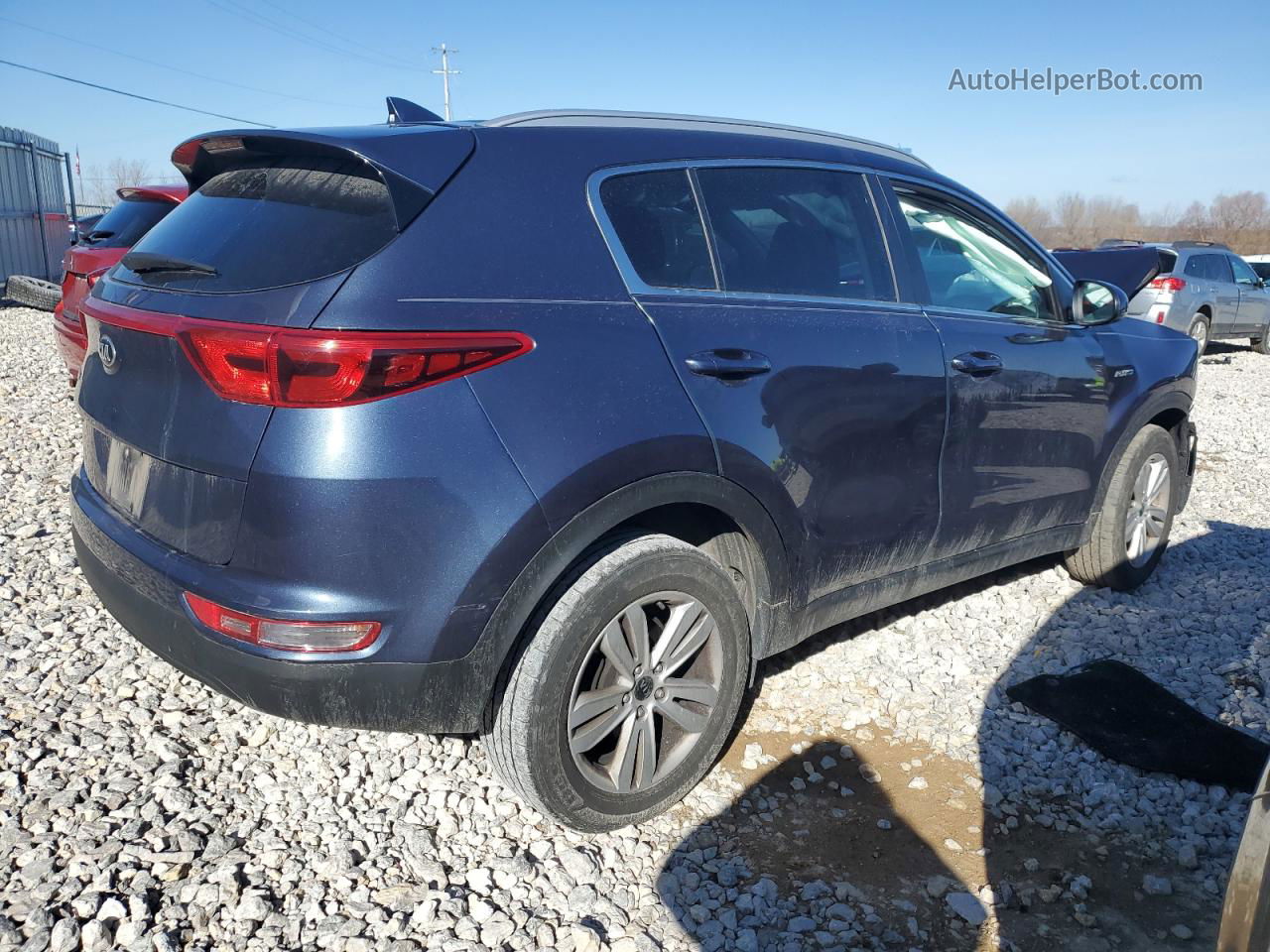 2017 Kia Sportage Lx Синий vin: KNDPMCAC3H7267603