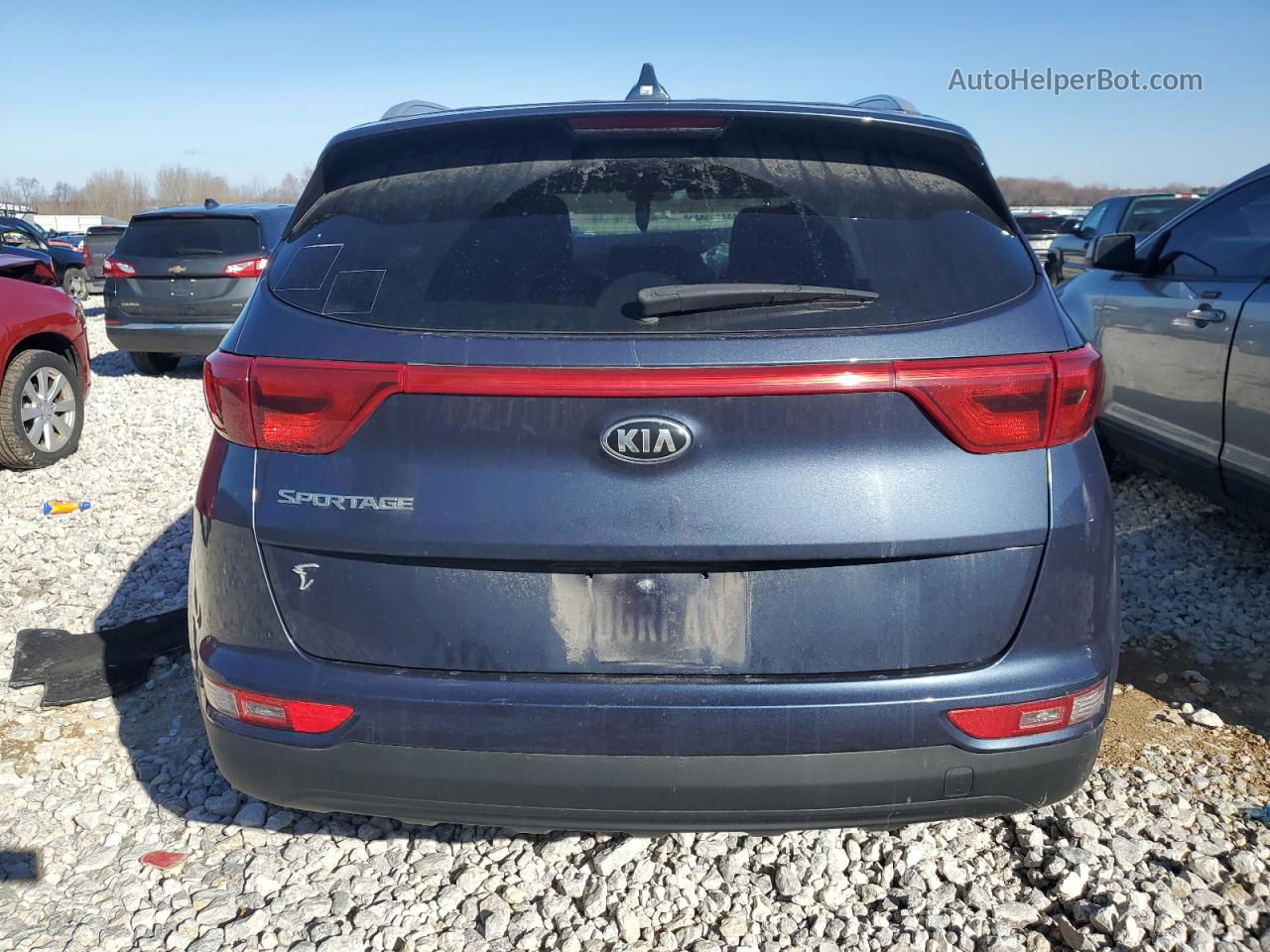 2017 Kia Sportage Lx Синий vin: KNDPMCAC3H7267603