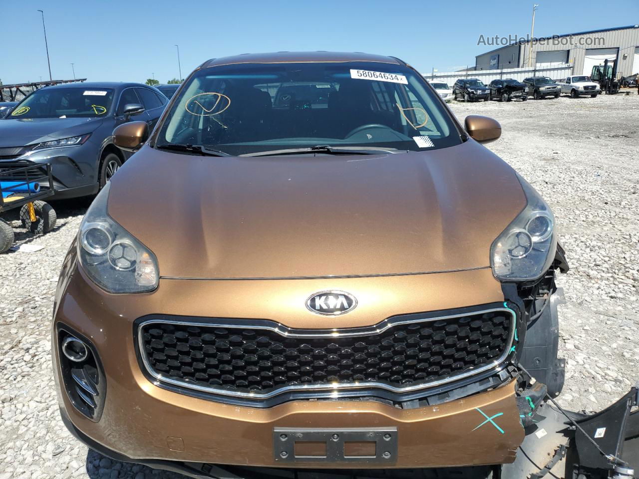 2017 Kia Sportage Lx Brown vin: KNDPMCAC3H7269092