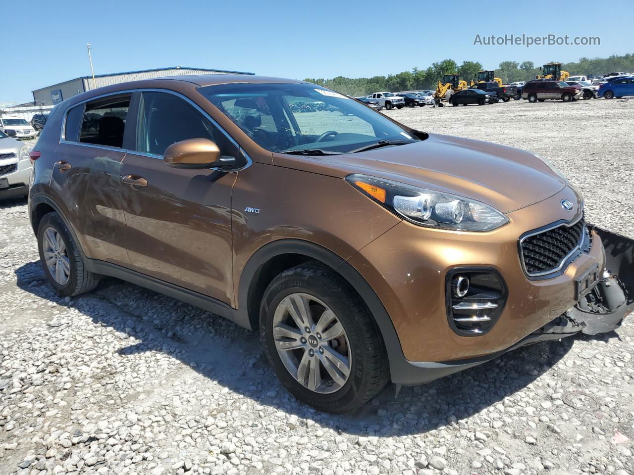 2017 Kia Sportage Lx Brown vin: KNDPMCAC3H7269092