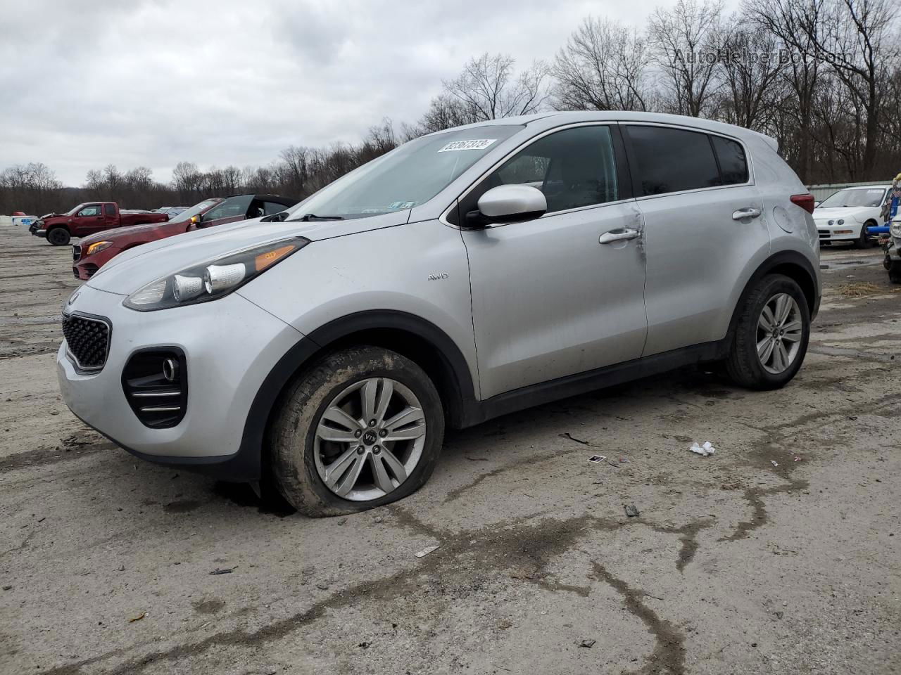 2017 Kia Sportage Lx Silver vin: KNDPMCAC3H7272297