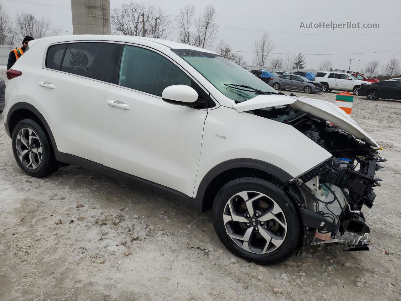 2020 Kia Sportage Lx White vin: KNDPMCAC3L7667864