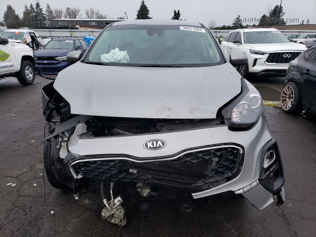 2020 Kia Sportage Lx Gray vin: KNDPMCAC3L7715783