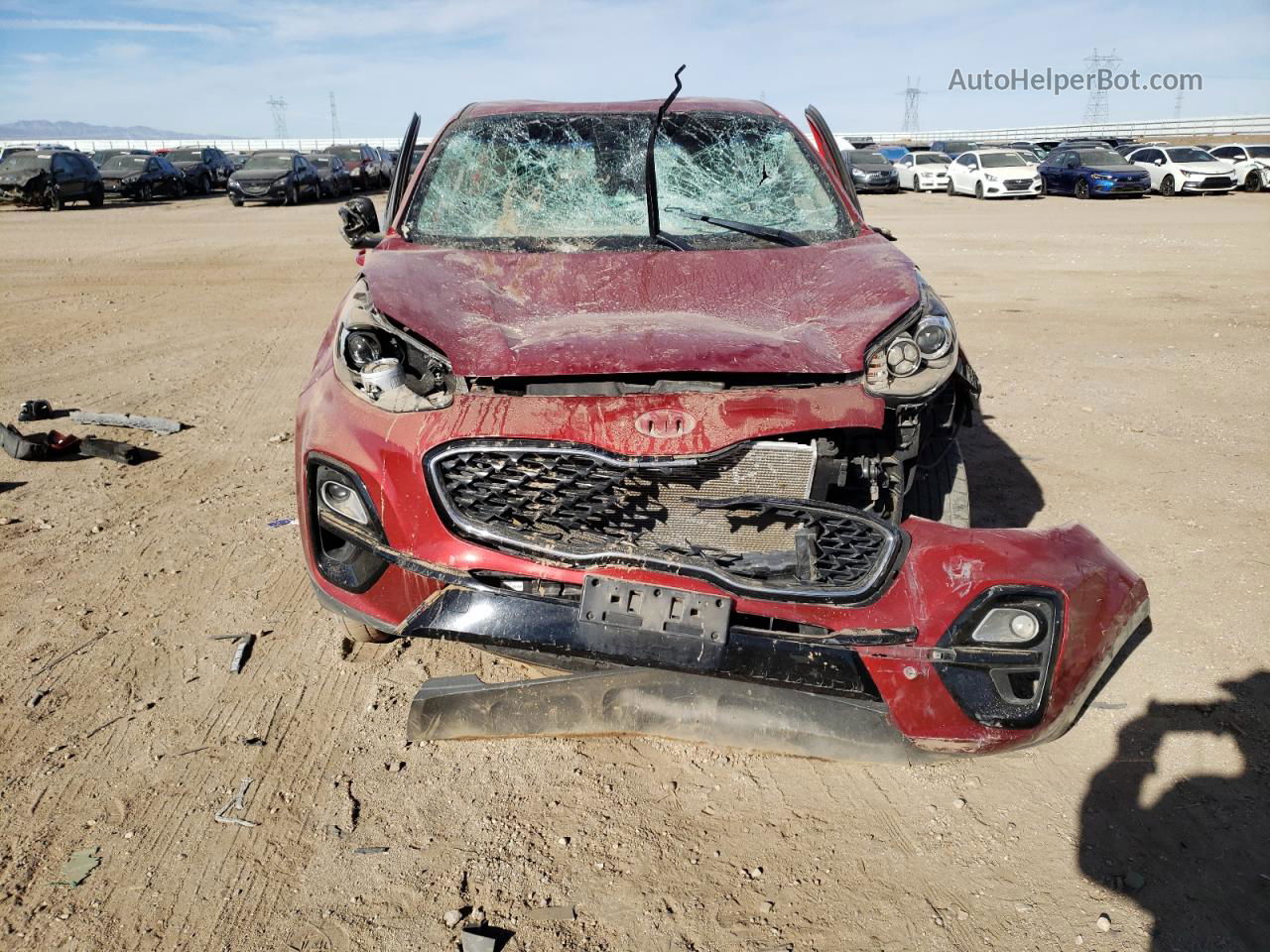 2020 Kia Sportage Lx Red vin: KNDPMCAC3L7747682