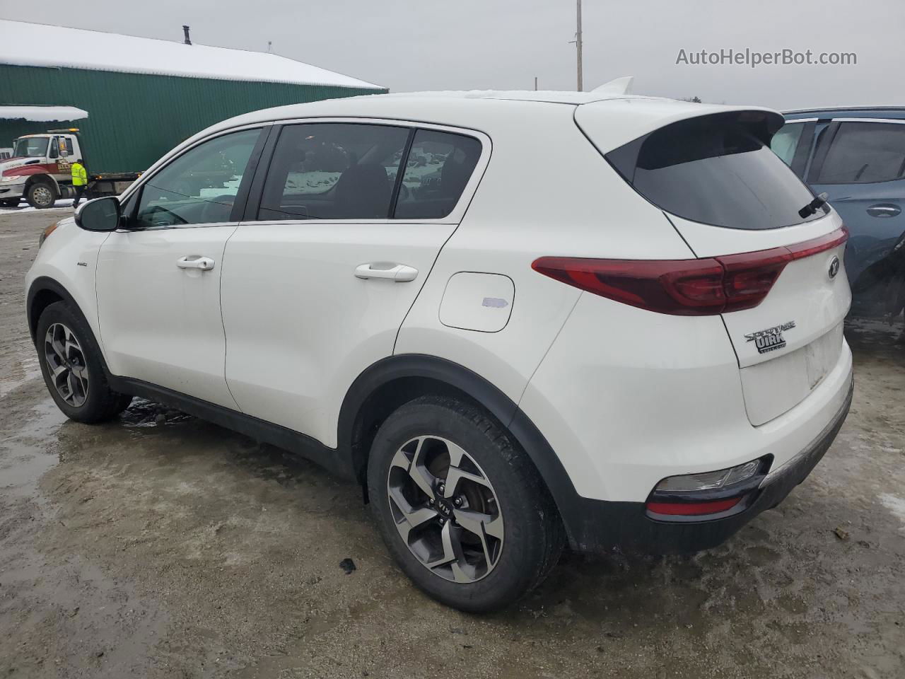 2020 Kia Sportage Lx White vin: KNDPMCAC3L7761095