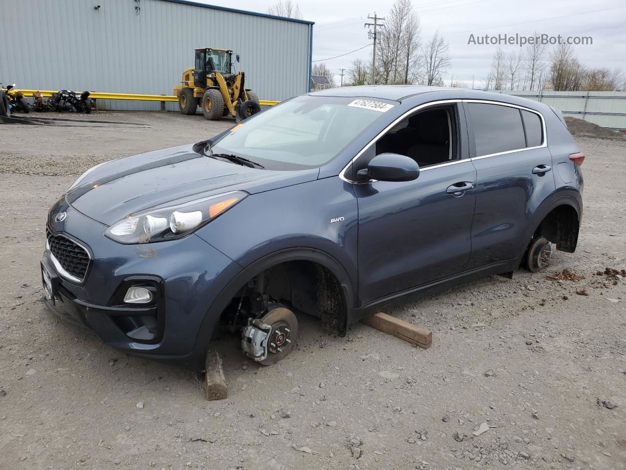 2020 Kia Sportage Lx Синий vin: KNDPMCAC3L7800381