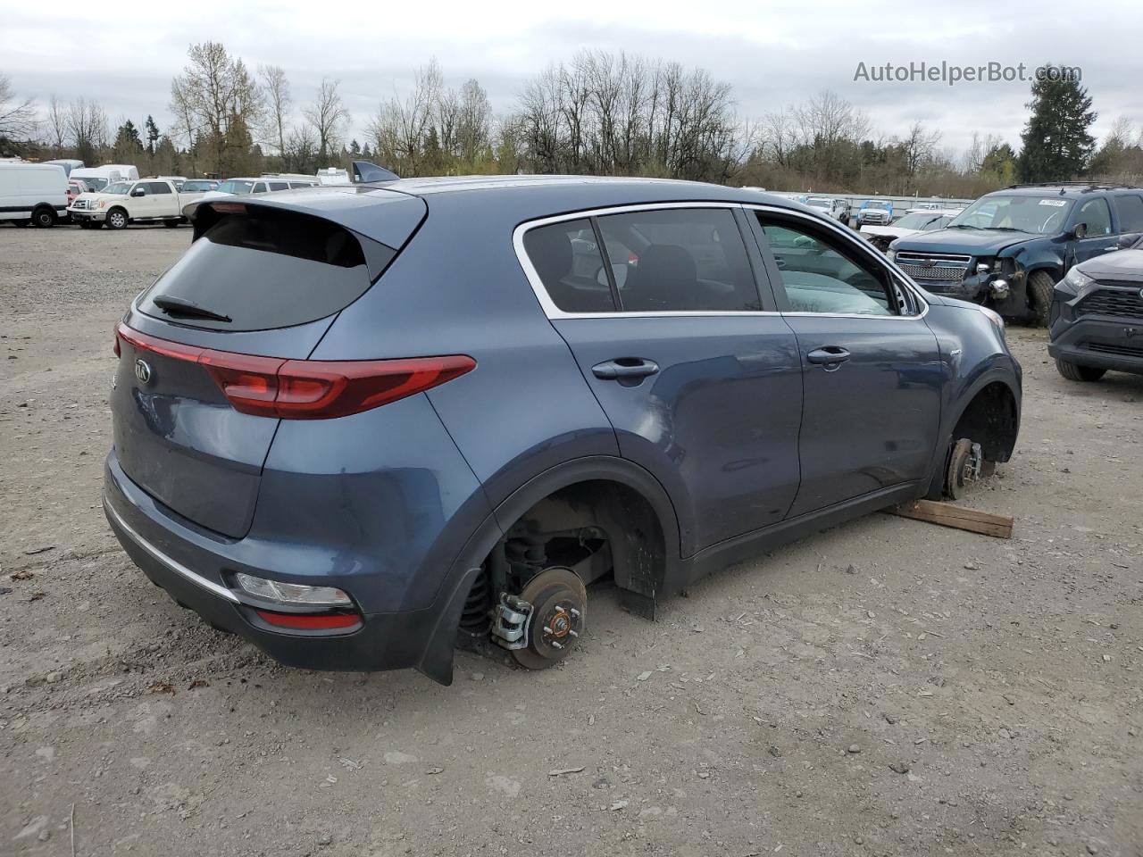 2020 Kia Sportage Lx Blue vin: KNDPMCAC3L7800381