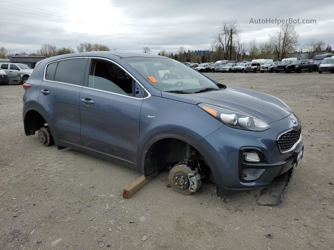 2020 Kia Sportage Lx Blue vin: KNDPMCAC3L7800381