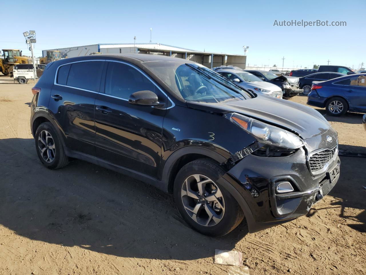 2020 Kia Sportage Lx Black vin: KNDPMCAC3L7807525