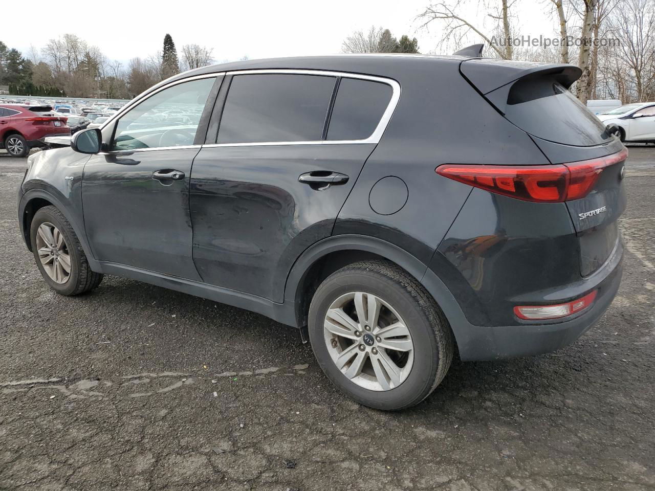 2017 Kia Sportage Lx Black vin: KNDPMCAC4H7066227