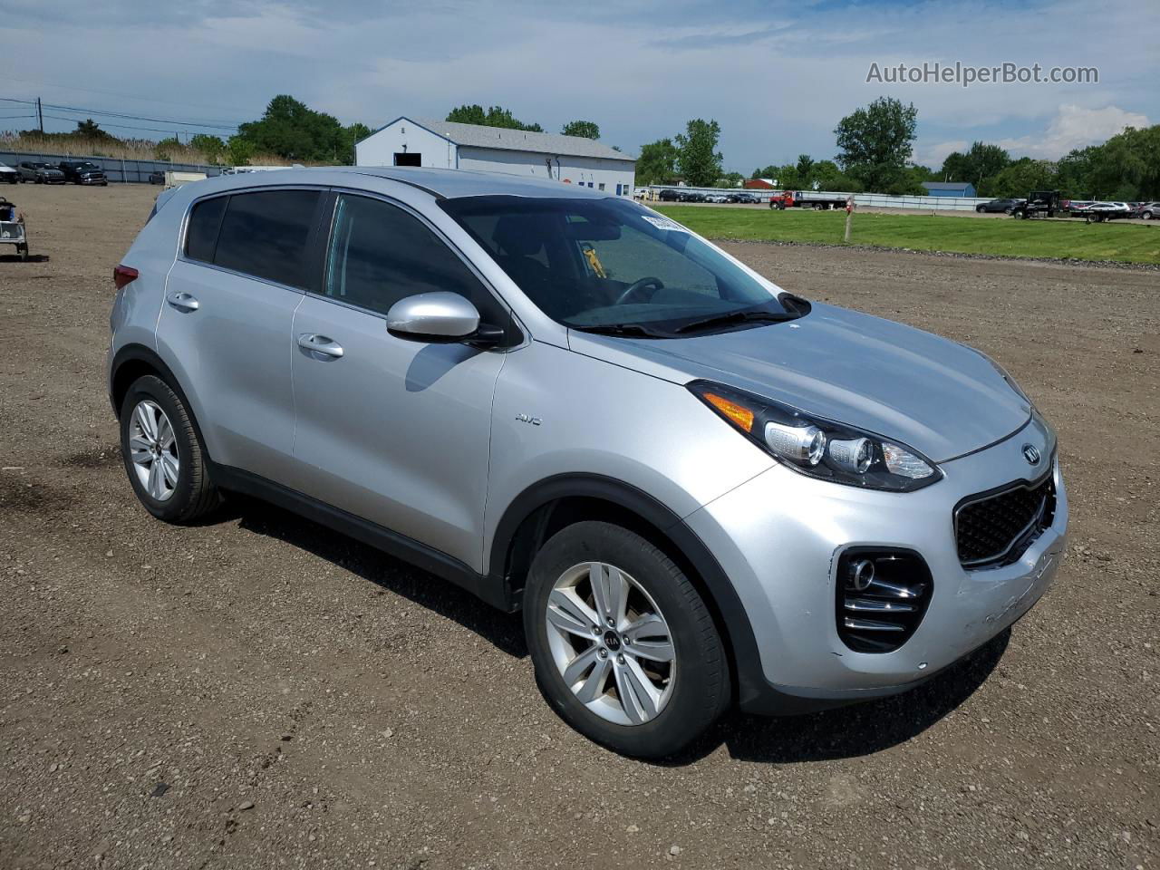 2017 Kia Sportage Lx Серебряный vin: KNDPMCAC4H7218653