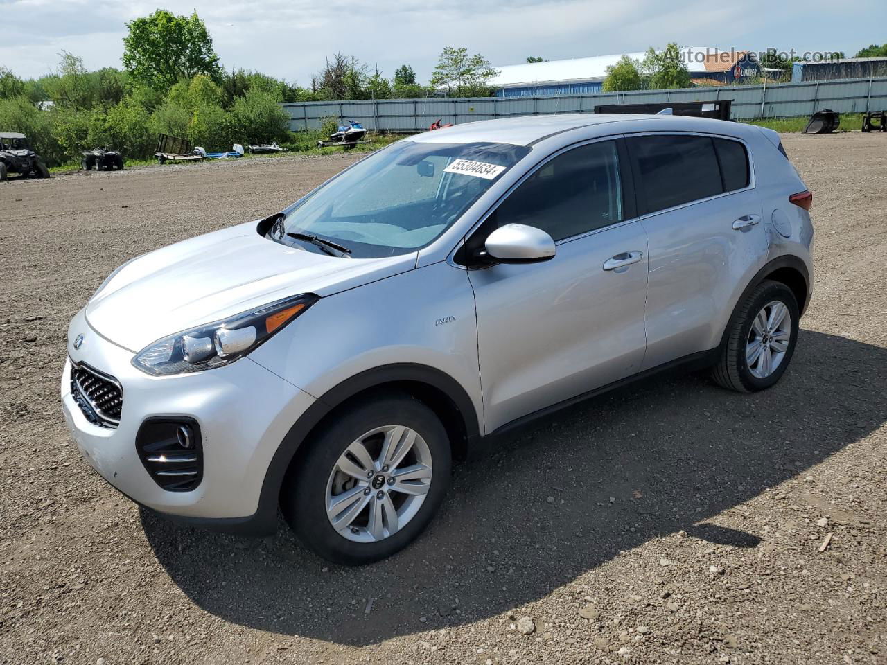 2017 Kia Sportage Lx Серебряный vin: KNDPMCAC4H7218653