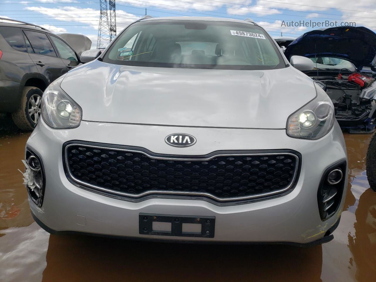 2017 Kia Sportage Lx Silver vin: KNDPMCAC4H7262152