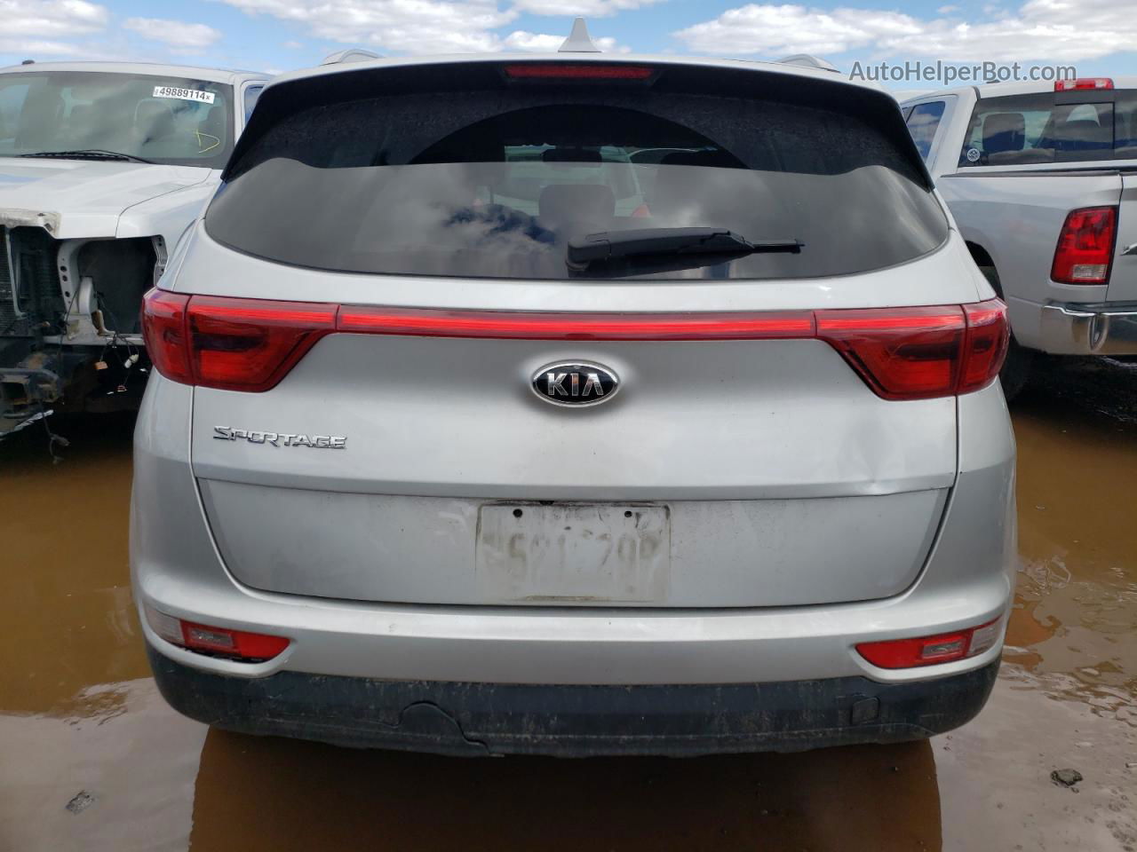 2017 Kia Sportage Lx Silver vin: KNDPMCAC4H7262152