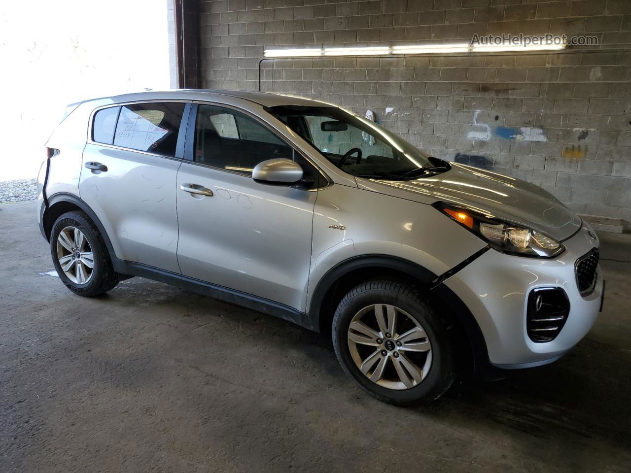 2017 Kia Sportage Lx Silver vin: KNDPMCAC4H7262474