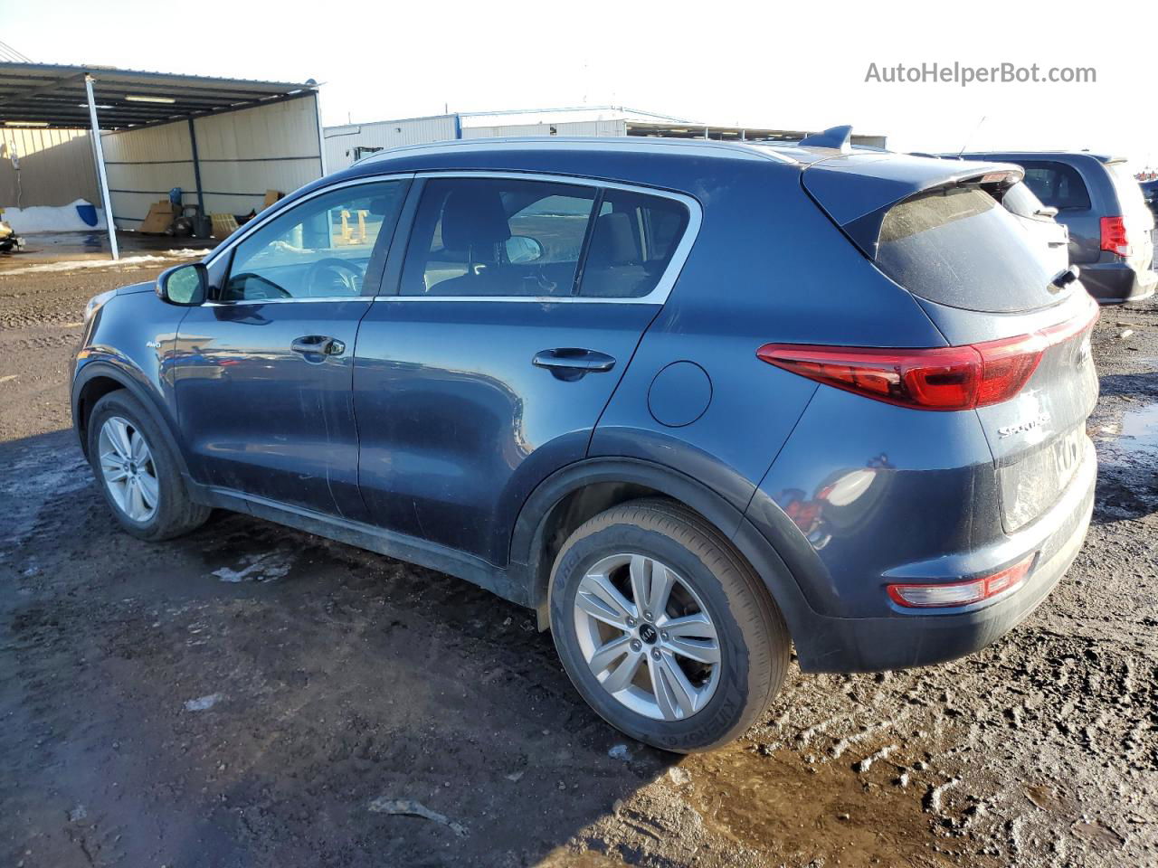 2017 Kia Sportage Lx Blue vin: KNDPMCAC4H7273538