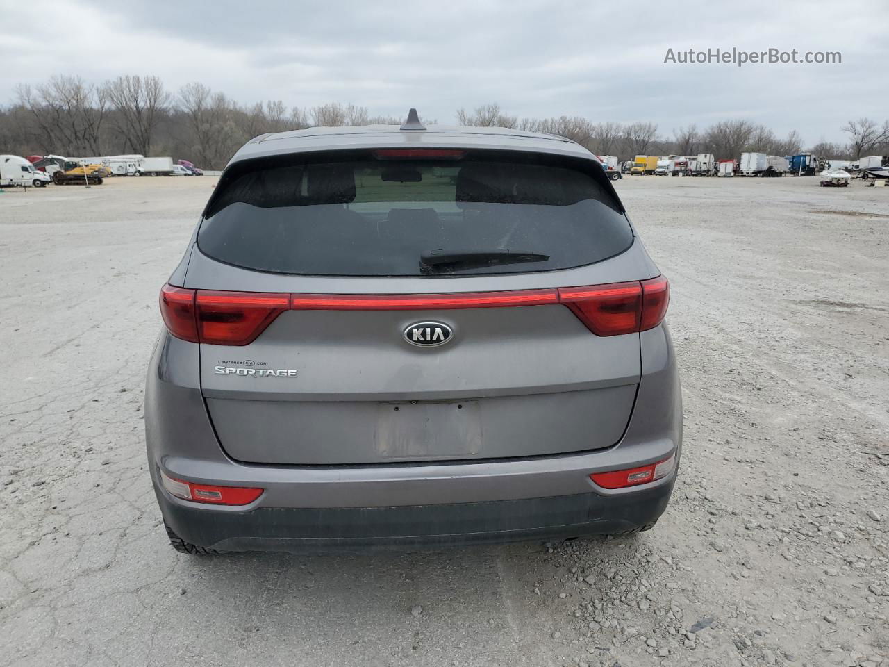 2017 Kia Sportage Lx Gray vin: KNDPMCAC4H7276715