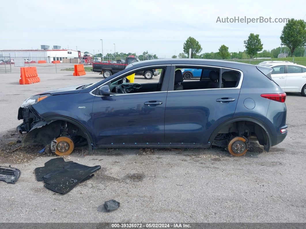 2017 Kia Sportage Lx Синий vin: KNDPMCAC4H7289092