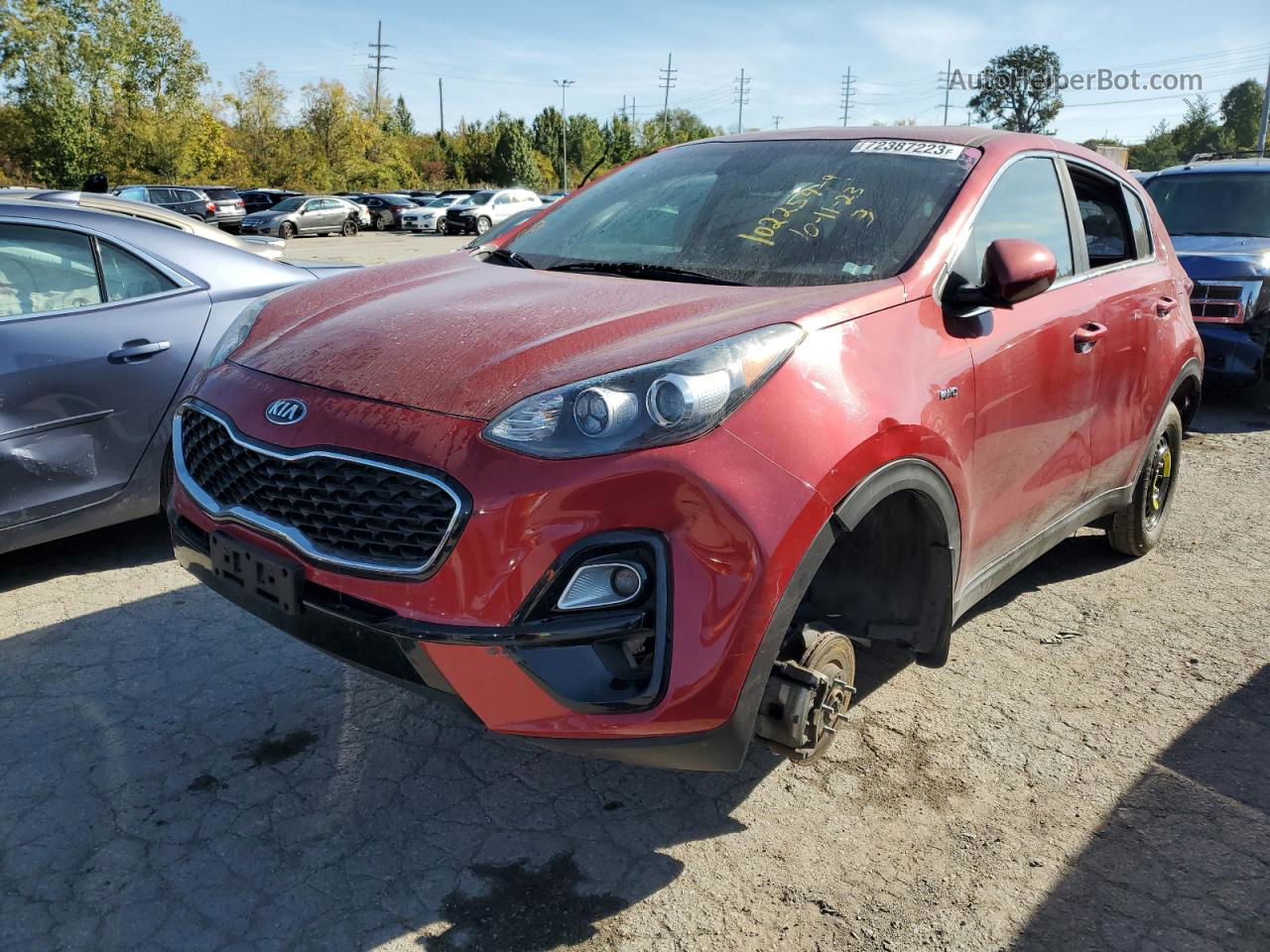 2020 Kia Sportage Lx Red vin: KNDPMCAC4L7670126