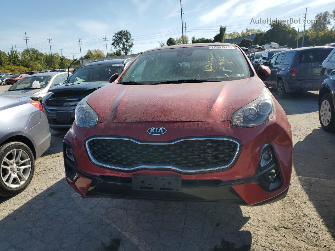 2020 Kia Sportage Lx Red vin: KNDPMCAC4L7670126