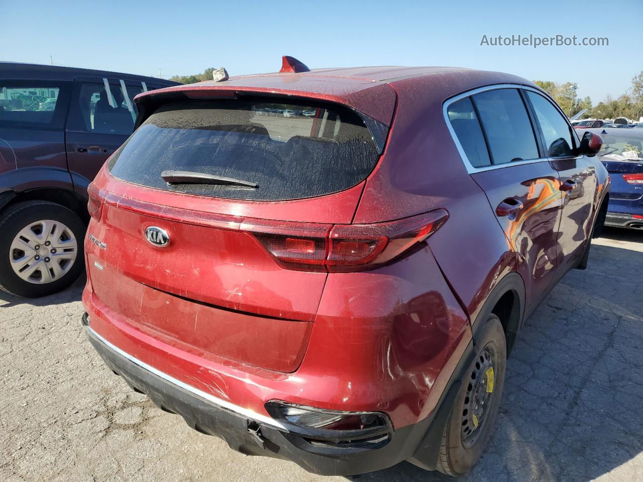 2020 Kia Sportage Lx Red vin: KNDPMCAC4L7670126