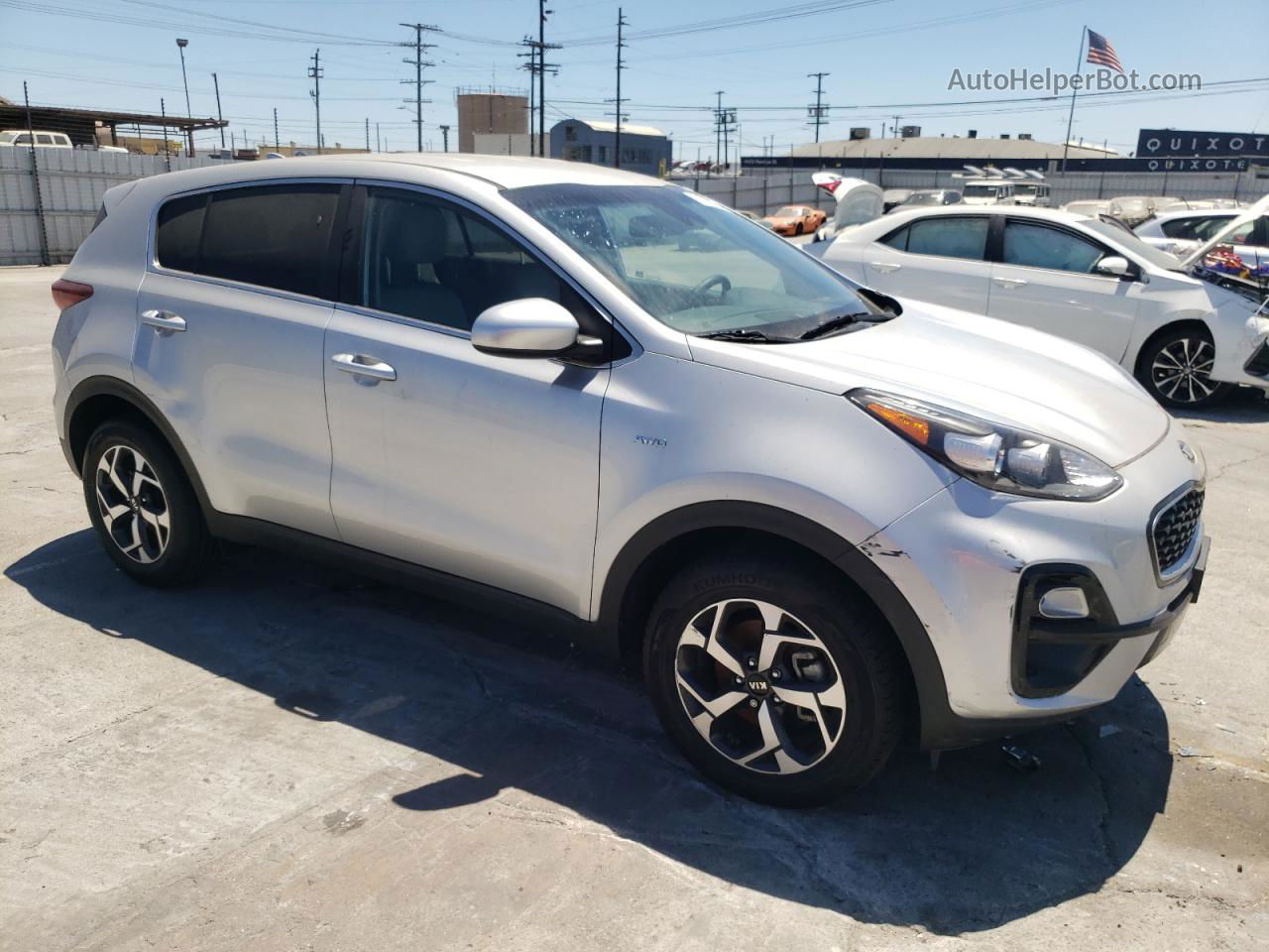 2020 Kia Sportage Lx Silver vin: KNDPMCAC4L7739560