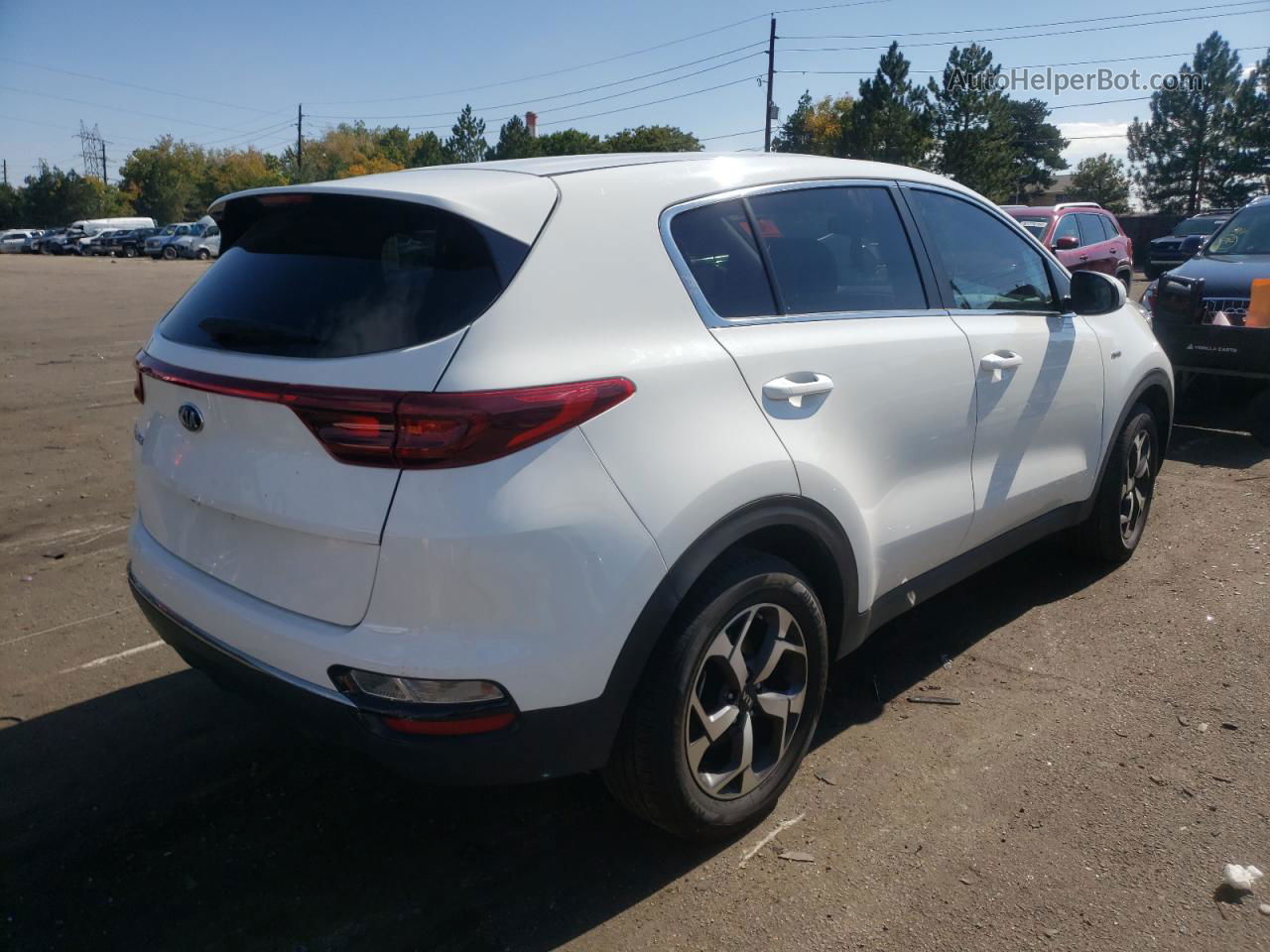 2020 Kia Sportage Lx White vin: KNDPMCAC4L7745763