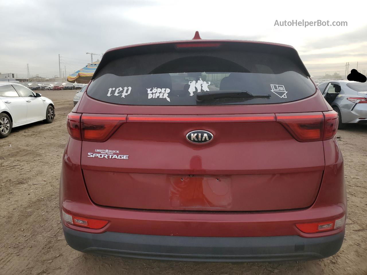 2017 Kia Sportage Lx Red vin: KNDPMCAC5H7067127