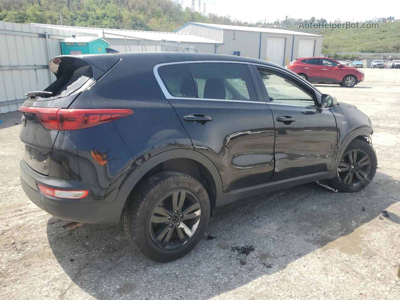 2017 Kia Sportage Lx Black vin: KNDPMCAC5H7131473