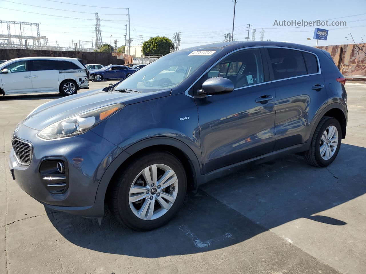 2017 Kia Sportage Lx Teal vin: KNDPMCAC5H7201103