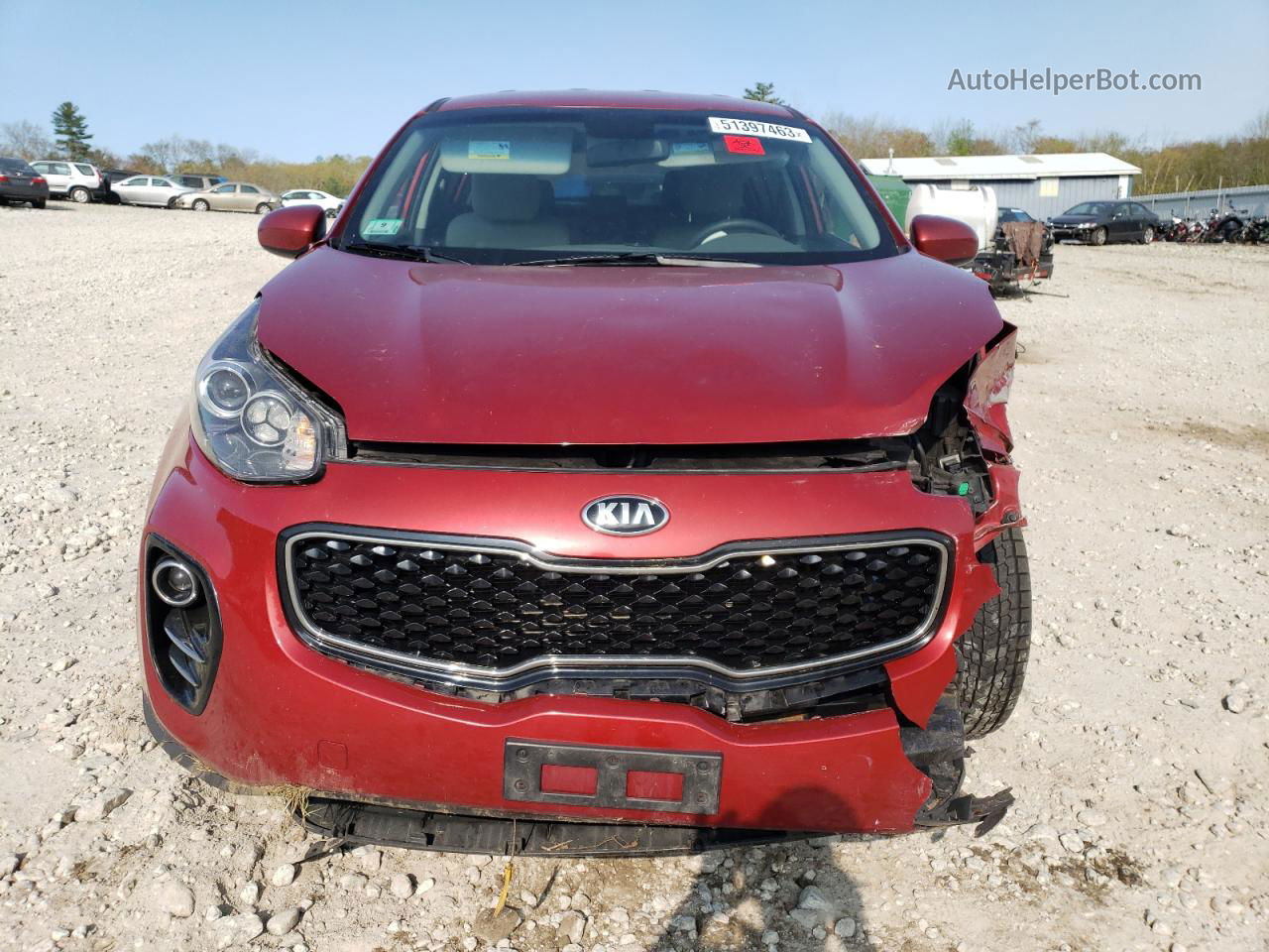 2017 Kia Sportage Lx Красный vin: KNDPMCAC5H7220427