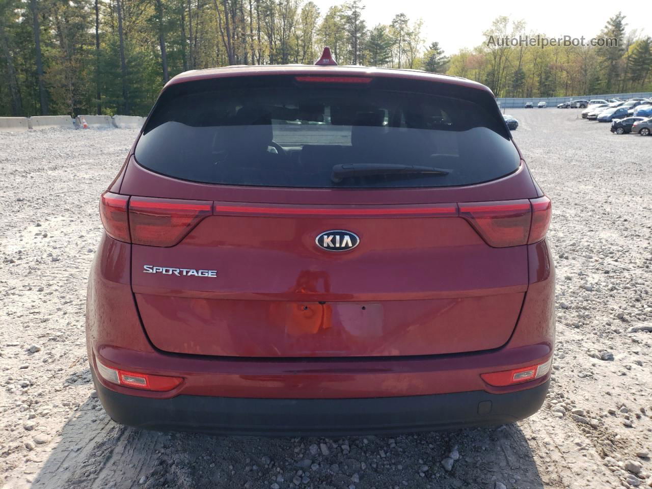 2017 Kia Sportage Lx Красный vin: KNDPMCAC5H7220427