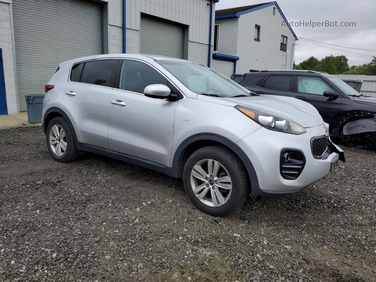 2017 Kia Sportage Lx Silver vin: KNDPMCAC5H7254688