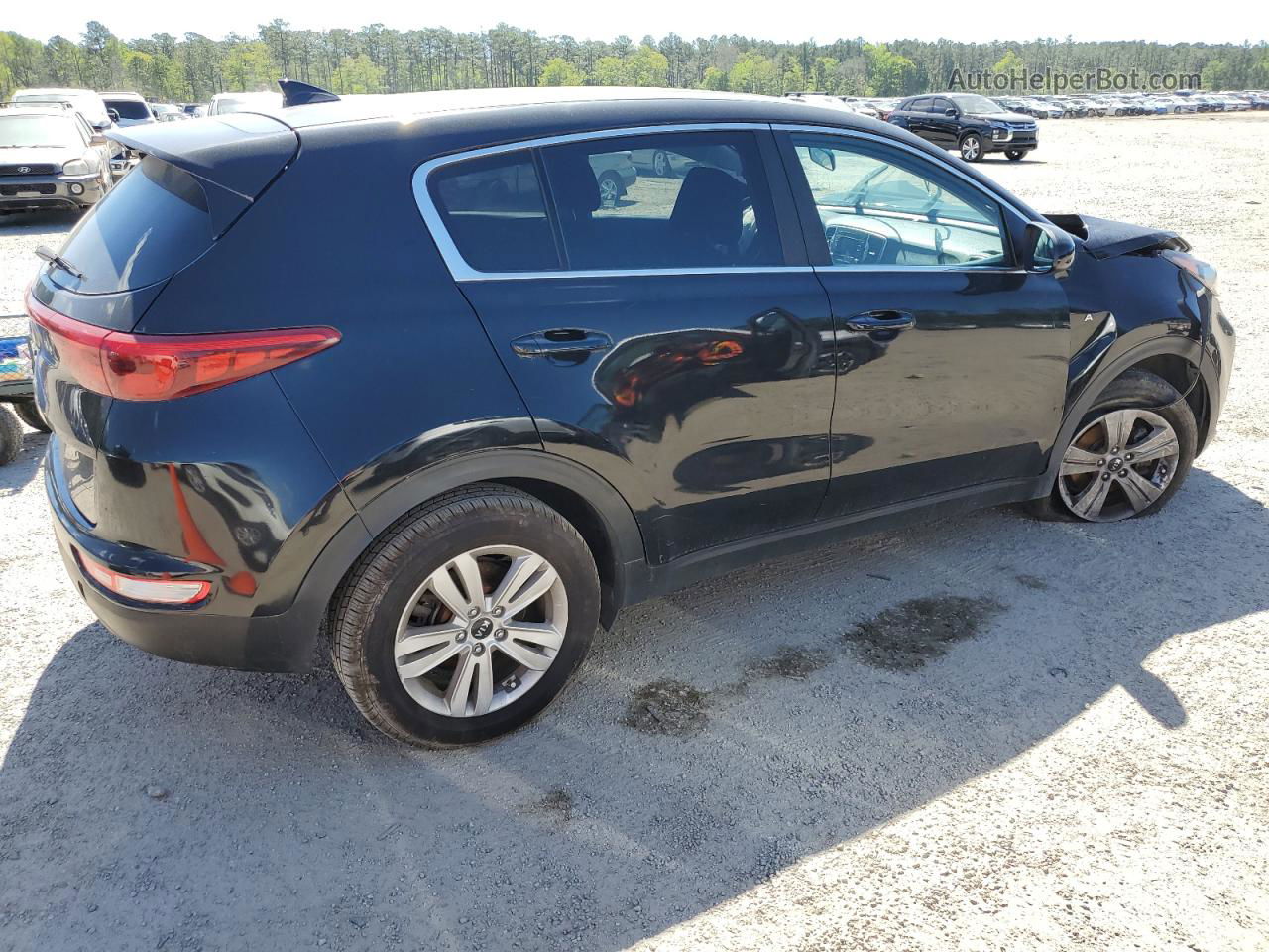 2017 Kia Sportage Lx Black vin: KNDPMCAC5H7272317