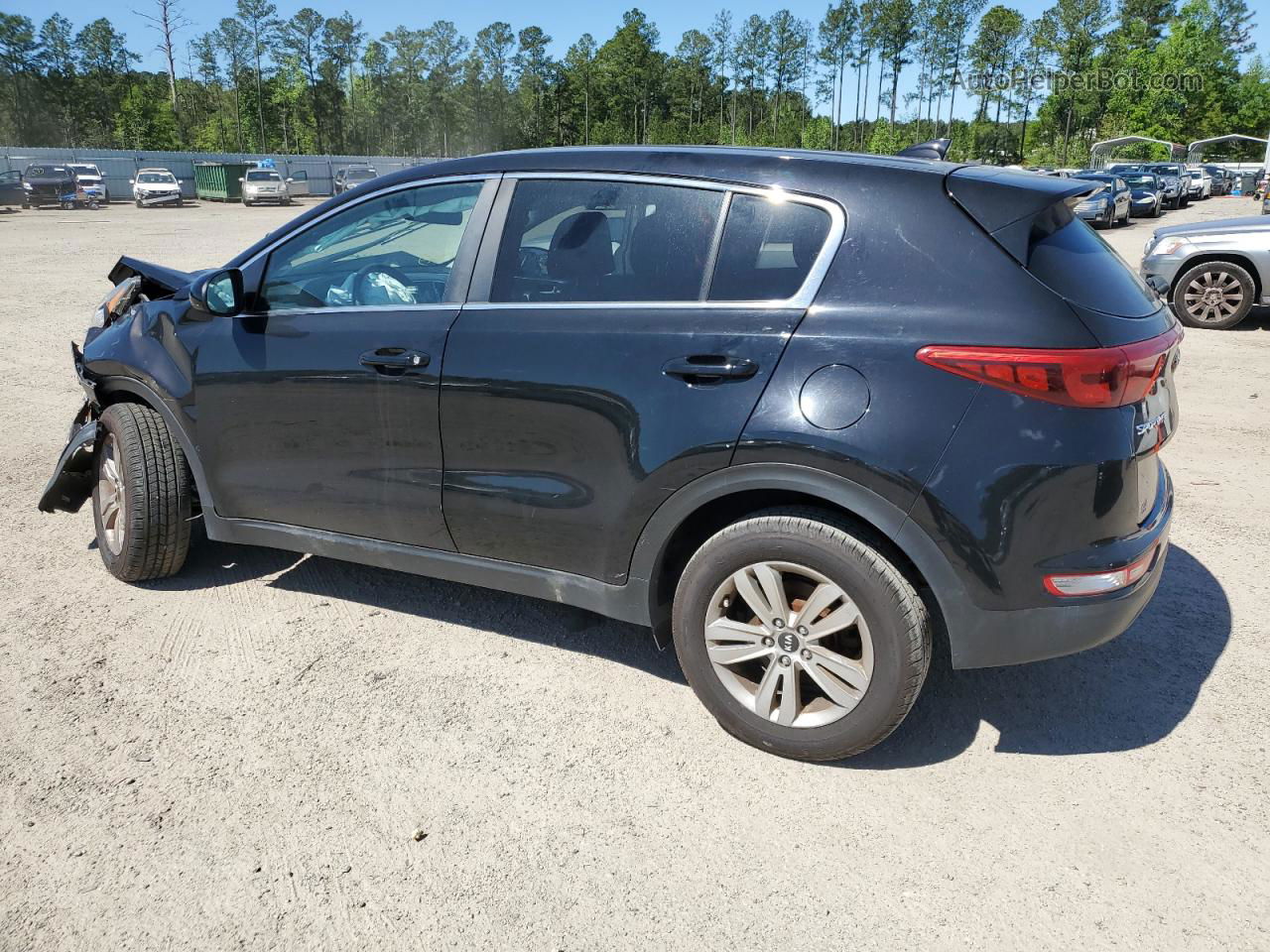 2017 Kia Sportage Lx Black vin: KNDPMCAC5H7272317