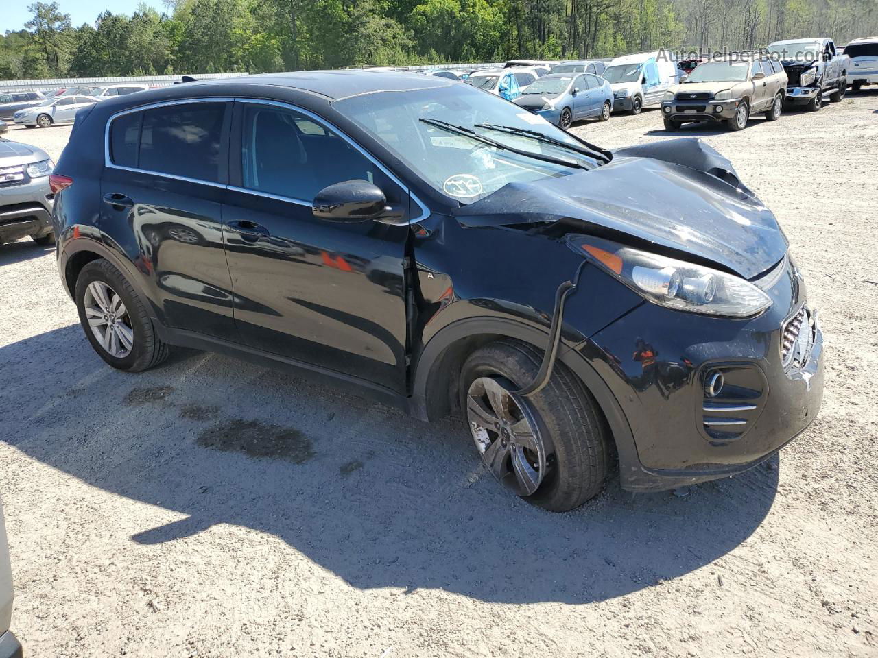 2017 Kia Sportage Lx Black vin: KNDPMCAC5H7272317