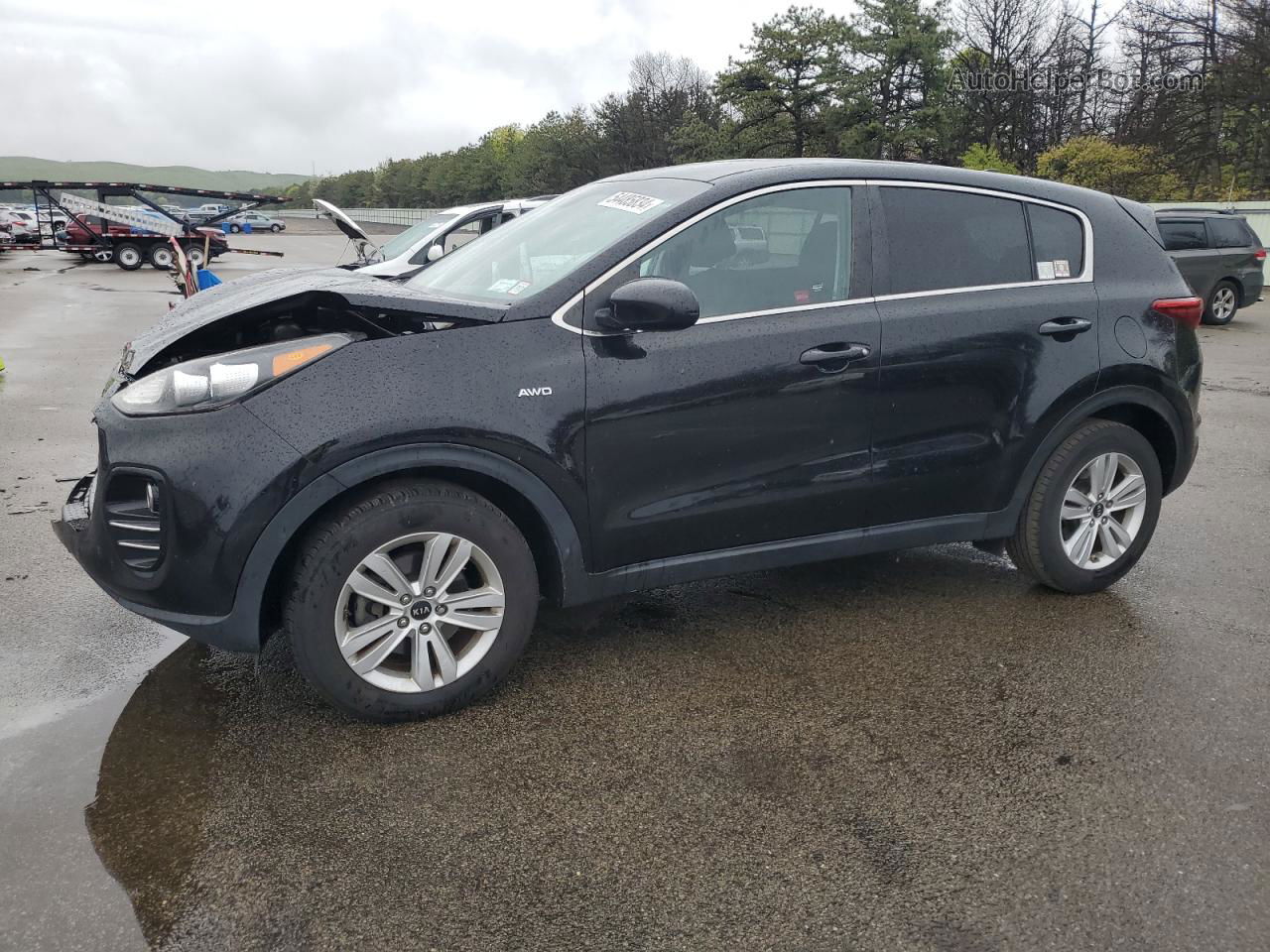 2017 Kia Sportage Lx Black vin: KNDPMCAC5H7293295