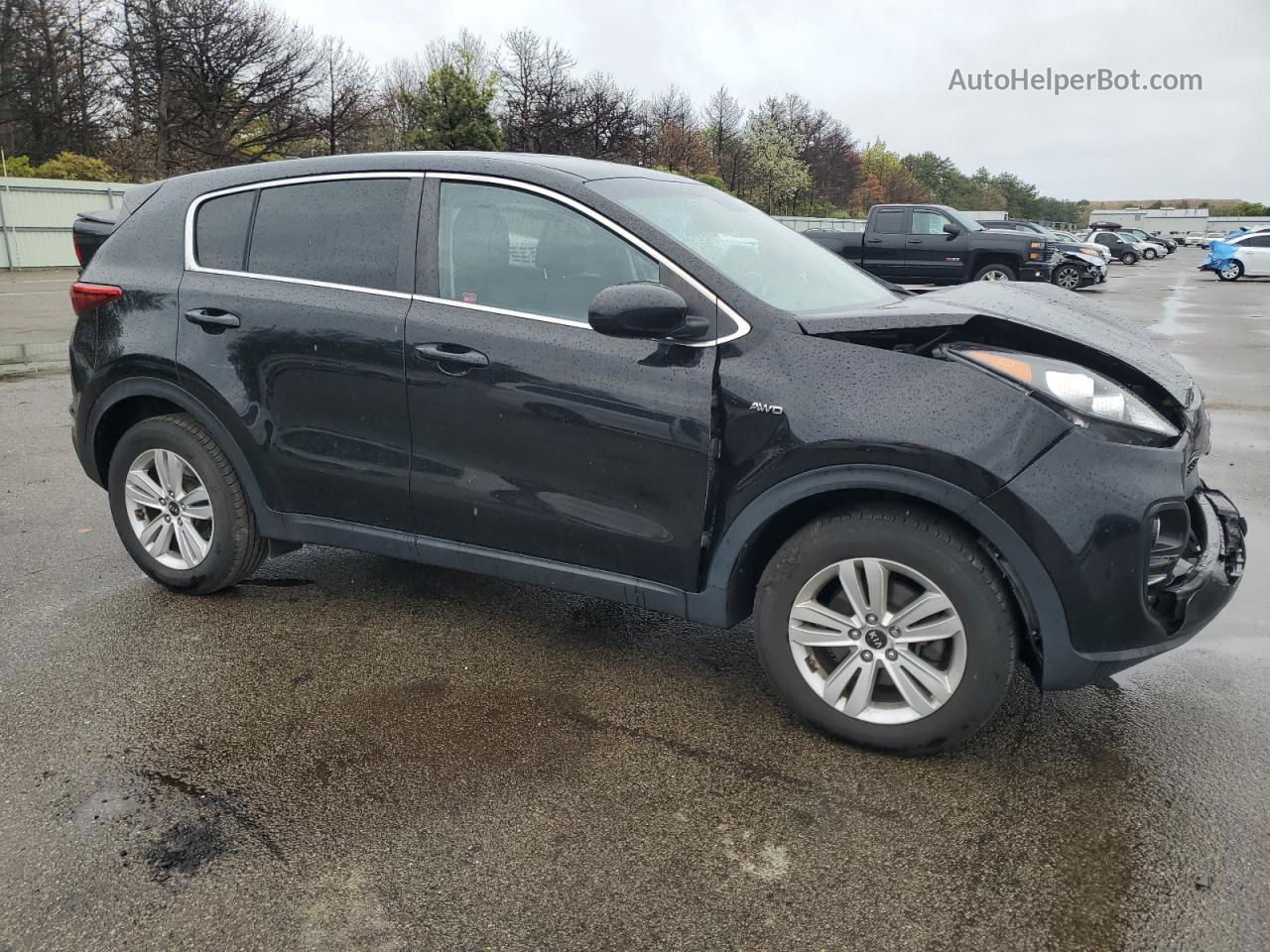 2017 Kia Sportage Lx Black vin: KNDPMCAC5H7293295