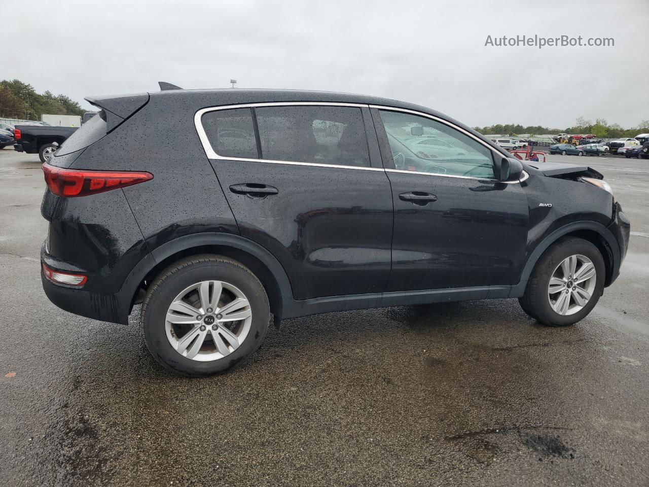 2017 Kia Sportage Lx Black vin: KNDPMCAC5H7293295