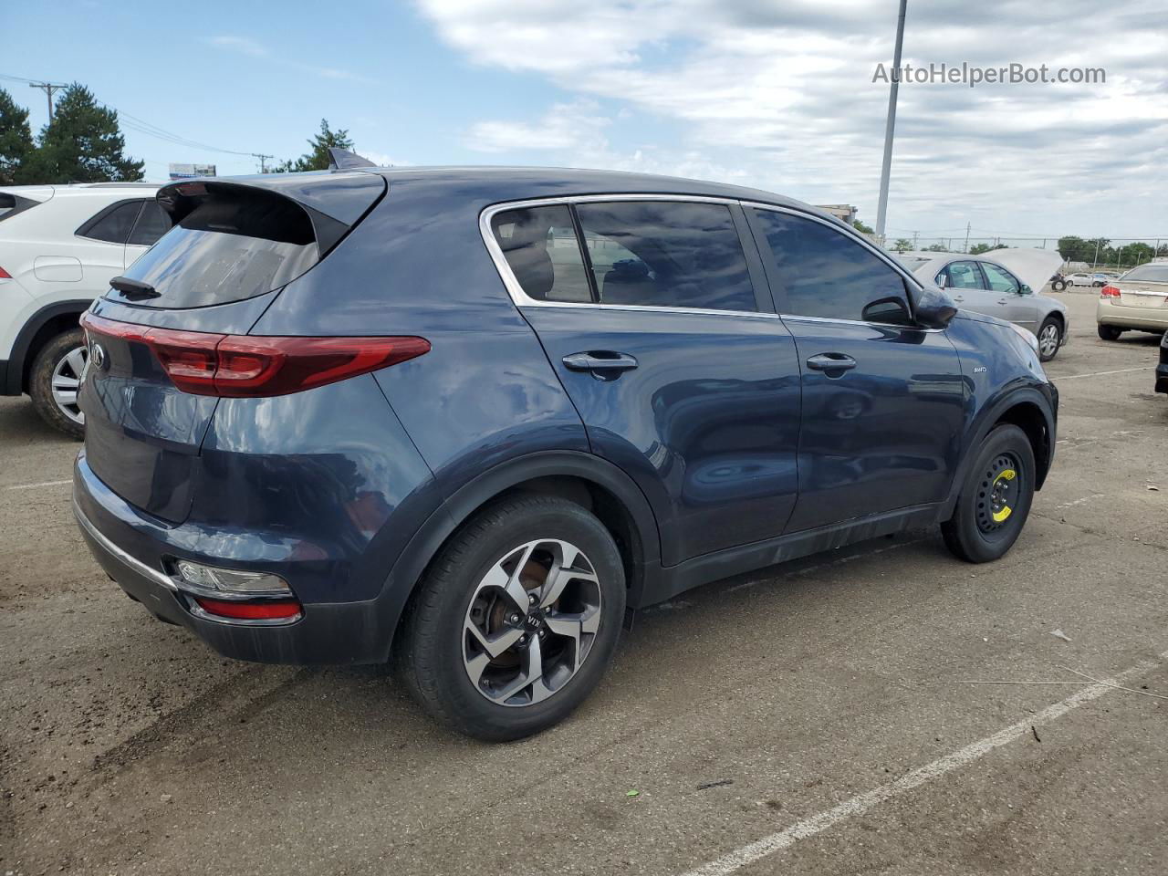 2020 Kia Sportage Lx Синий vin: KNDPMCAC5L7629651