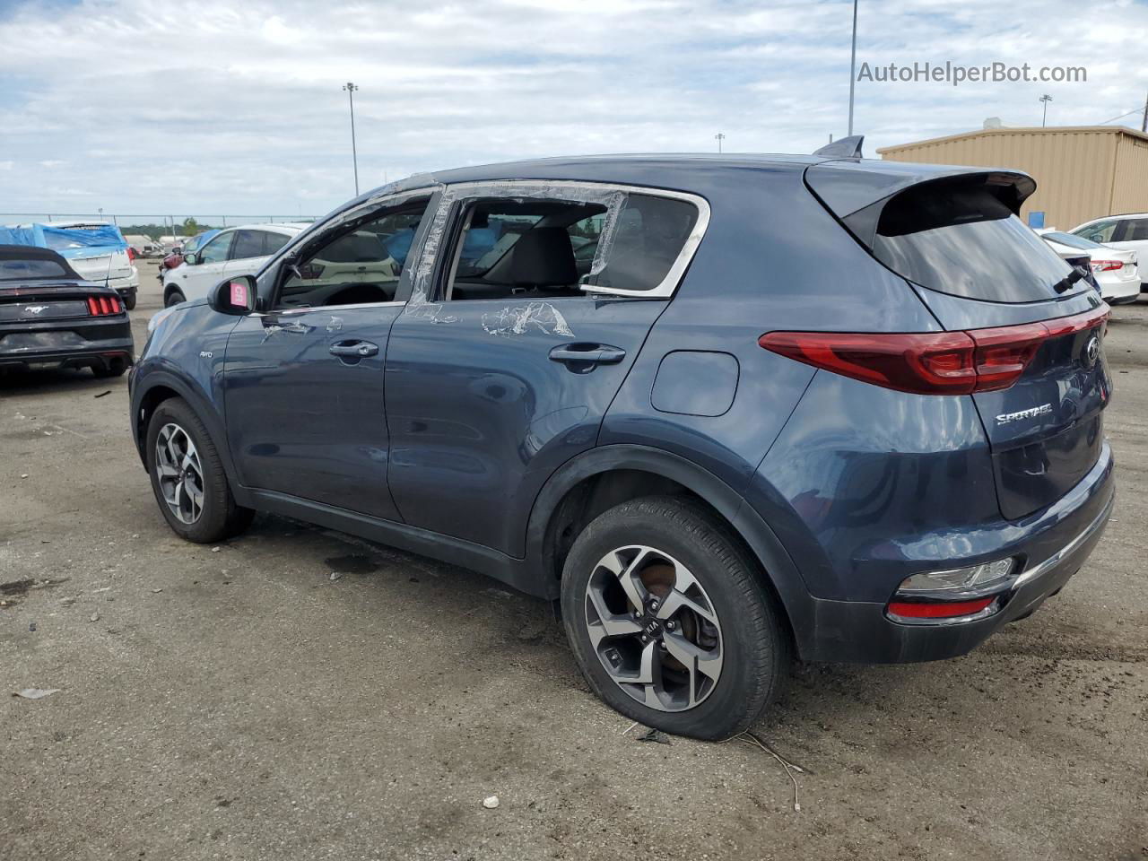 2020 Kia Sportage Lx Синий vin: KNDPMCAC5L7629651