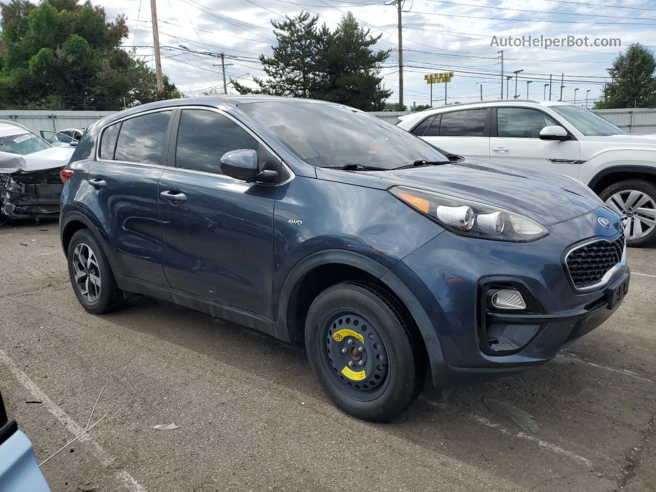 2020 Kia Sportage Lx Синий vin: KNDPMCAC5L7629651