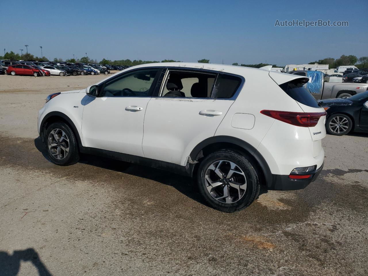 2020 Kia Sportage Lx White vin: KNDPMCAC5L7637684