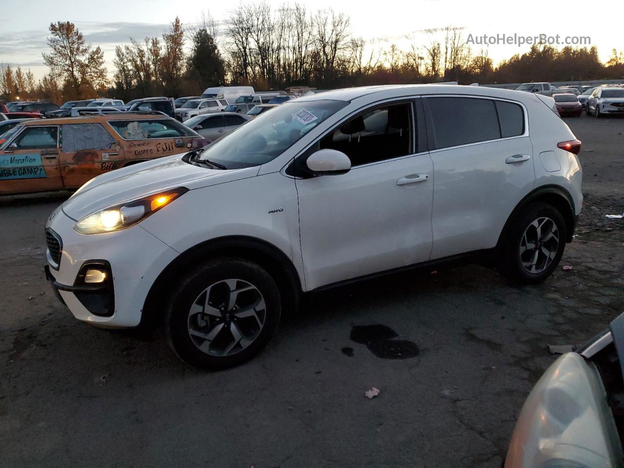 2020 Kia Sportage Lx White vin: KNDPMCAC5L7788749