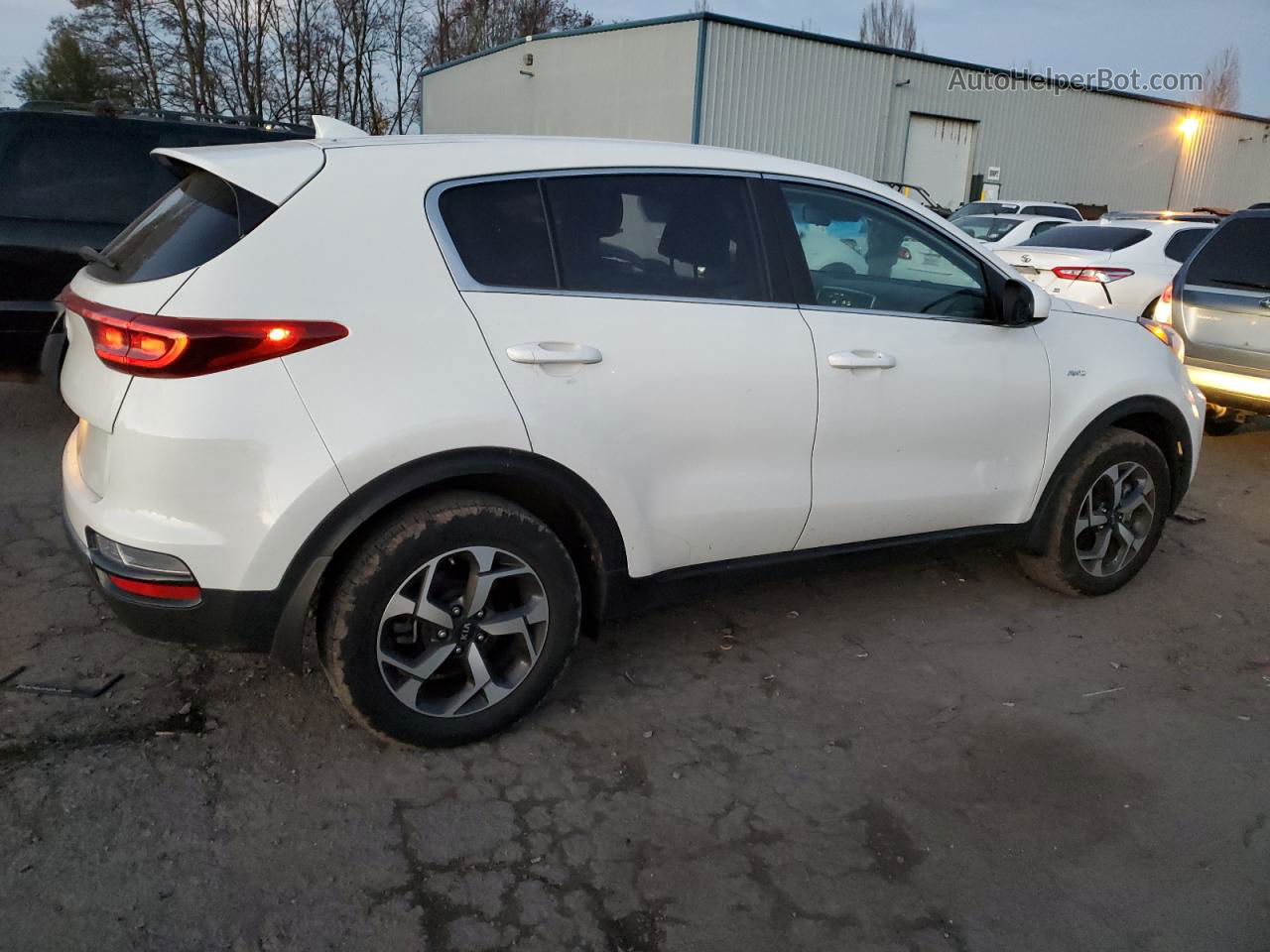 2020 Kia Sportage Lx White vin: KNDPMCAC5L7788749